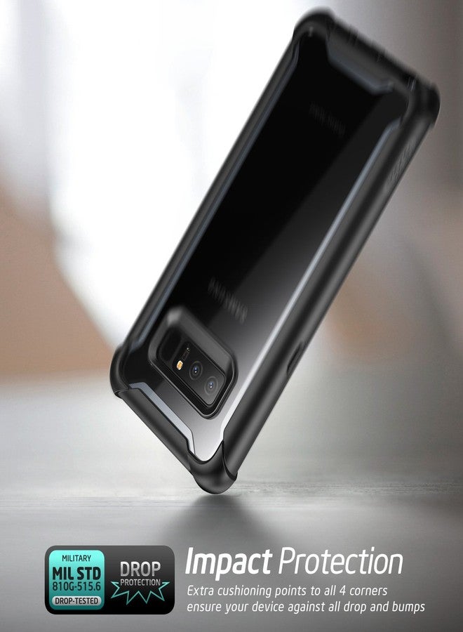 آي-بلاسون جراب i-Blason لهاتف Galaxy Note 8 إصدار 2017، سلسلة Ares، جراب حماية شفاف متين لكامل الجسم مع واقي شاشة مدمج (أسود) - Image 3