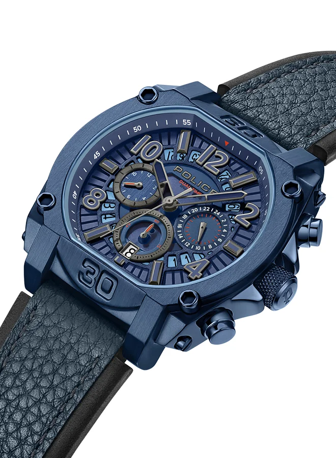 POLICE Norwood Gents Chronograph Watch With Blue Dial & Blue Strap -PEWJF0021904