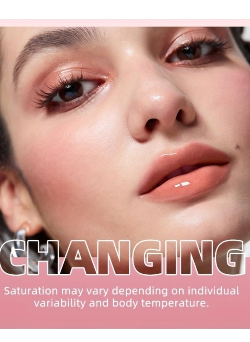 OCHEAL - 3 in 1 Blush Eyeshadow and Lipstick Makeup Stick Multifunctional Eyes Lips and Blush Color Change from Black to Pink Make Up Stick All Skin Color Changing Lipstick Eyeshadow and Blusher Stick - Image 1