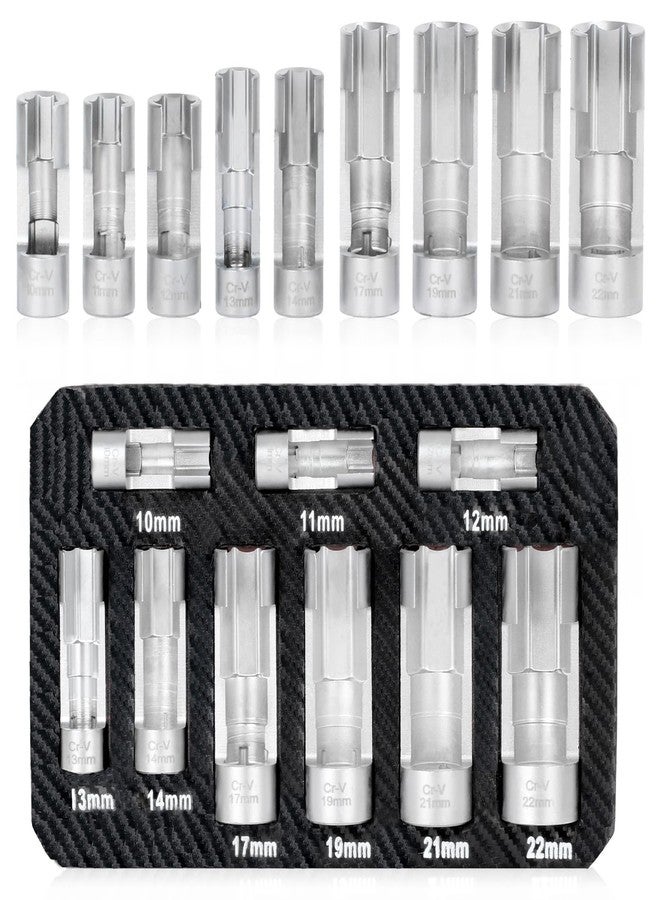 نيهاو مجموعة مفاتيح ربط خط الوقود NIHAO مقاس 10-22 مم، ومقبس صامولة متوهجة لمفاتيح الحرارة، ومثبتات على الأنابيب المنحنية، ومستشعر EGT وما إلى ذلك (9 قطع) - Image 1