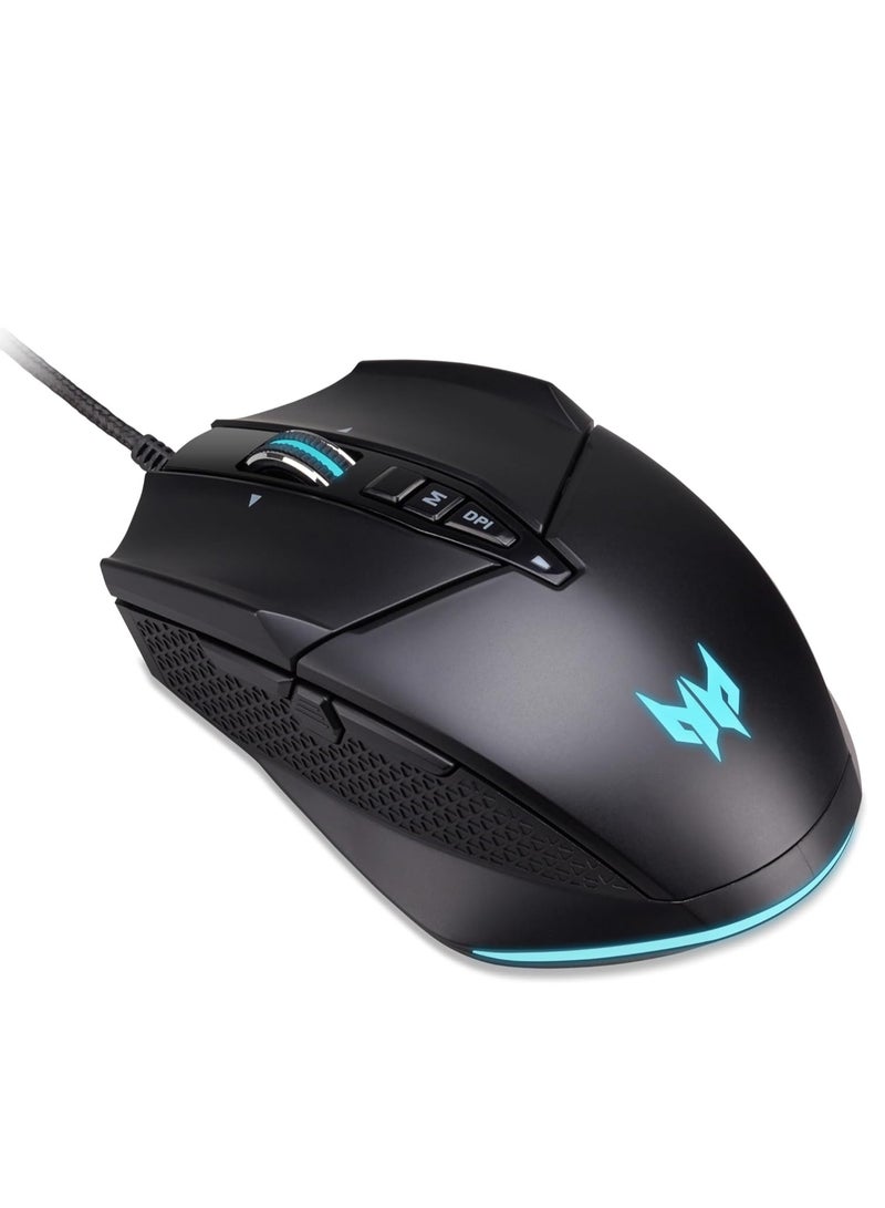 Acer Predator Cestus 335 Gaming Mouse, 19,000 DPI with 5 level Settings, 10 Programmable Buttons, 400 IPS, 2000Hz Polling, Supports Hyper-fast Infinite Scroll, Black - Image 1