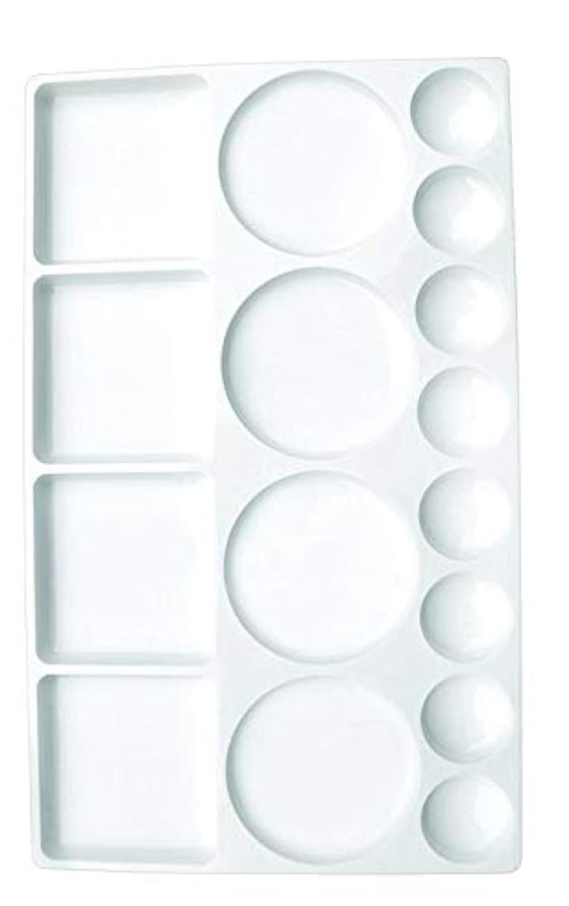 Qatalitic Rectangle Plastic Painting Palette with 16 Well | from Beginners to Professional, Use for DIY Art & Crafts, Paintings and Project Making - Image 4