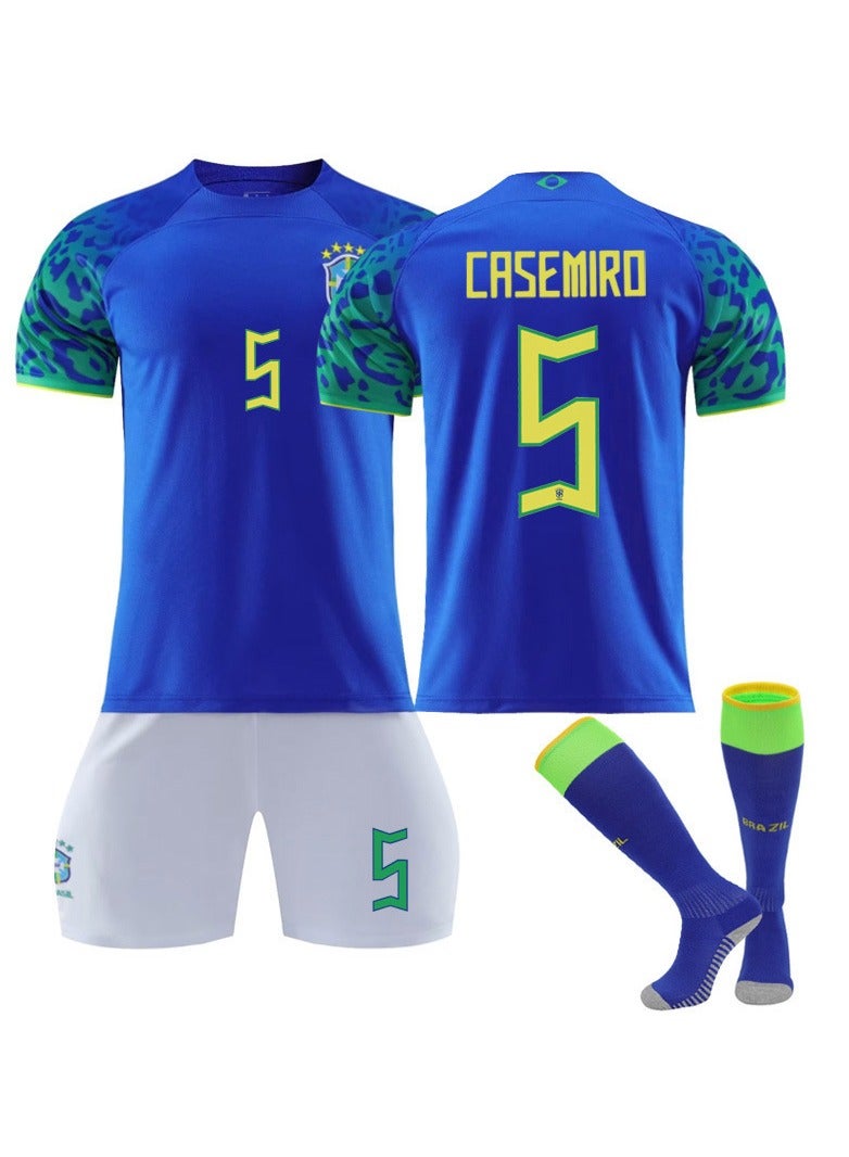 Soccer Jersey Sportswear for Men Kid Boy 2022 Team Sports Football T-Shirt Suit Short Sleeve Outdoor Sports Shorts - Image 1