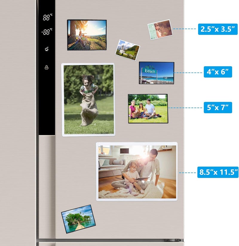 Tebik 35 Pack Magnetic Picture Frame, Holds 5 x 7 Inches Photos Pictures, Black Magnetic Photo Frames with Clear Pocket for Refrigerator,Fridge, Locker, Office Cabinet - Image 4