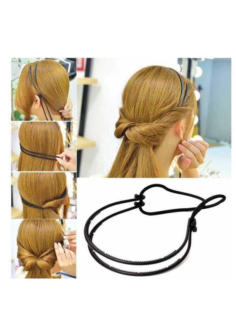 ماركة غير محددة توكه تويستر للشعر العصابة البلاستيكية للبنات - بني  - Image 3