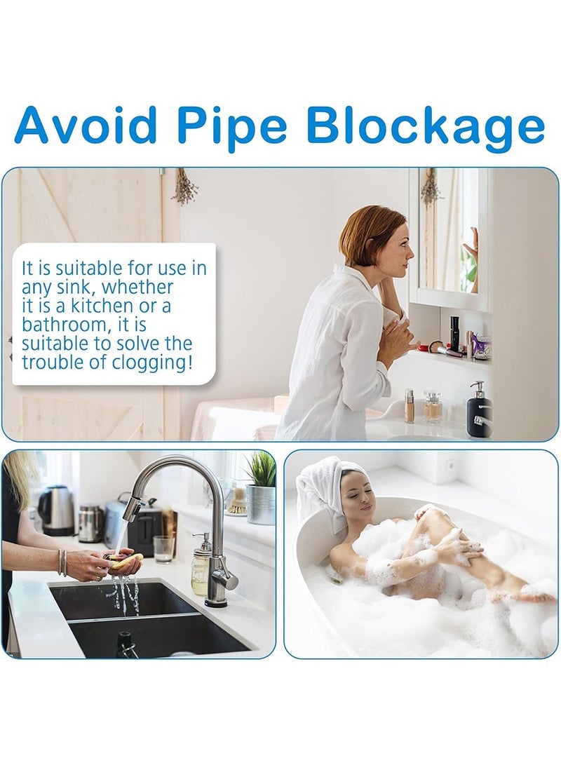 7cm*5m*2PCS Self-Adhesive Hair Filter Sticker, Disposable Shower Drain Adapter, Anti-Clog Kitchen Bathroom Drain Hair Drain Catcher, Door, Kitchen Sewage Grill Filter, Window Screen Repair Patch,