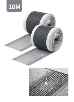 Beirui 7cm*5m*2PCS Self-Adhesive Hair Filter Sticker, Disposable Shower Drain Adapter, Anti-Clog Kitchen Bathroom Drain Hair Drain Catcher, Door, Kitchen Sewage Grill Filter, Window Screen Repair Patch,  - Image 1