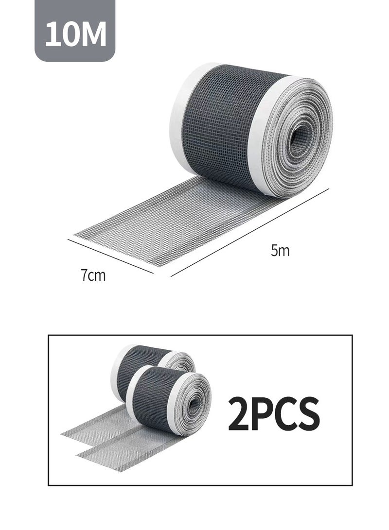 BEIRUI 7cm*5m*2PCS Self-Adhesive Hair Filter Sticker, Disposable Shower Drain Adapter, Anti-Clog Kitchen Bathroom Drain Hair Drain Catcher, Door, Kitchen Sewage Grill Filter, Window Screen Repair Patch, - Image 3