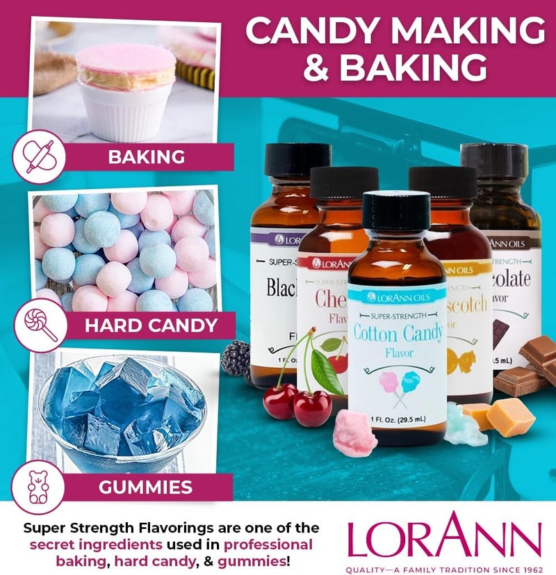 LorAnn Oils Super Strength Cotton Candy Flavor, 4 oz Bottle - Image 4