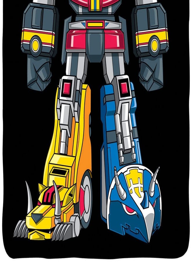 Saban Power Rangers Megazord Fleece Blanket 45" x 60" Large Throw Boys Youth Kids Bedroom - Image 3