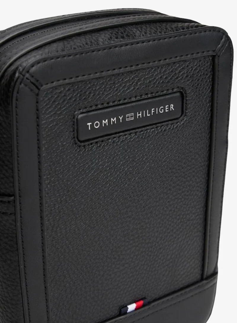 Tommy Hilfiger  Pebble Grain Logo Crossbody Reporter Bag for Men | Best Price UAE