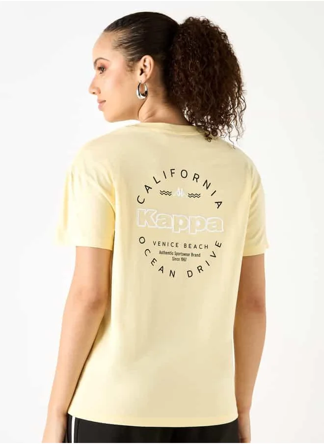 Kappa Kappa Printed T-shirt with Crew Neck and Short Sleeves