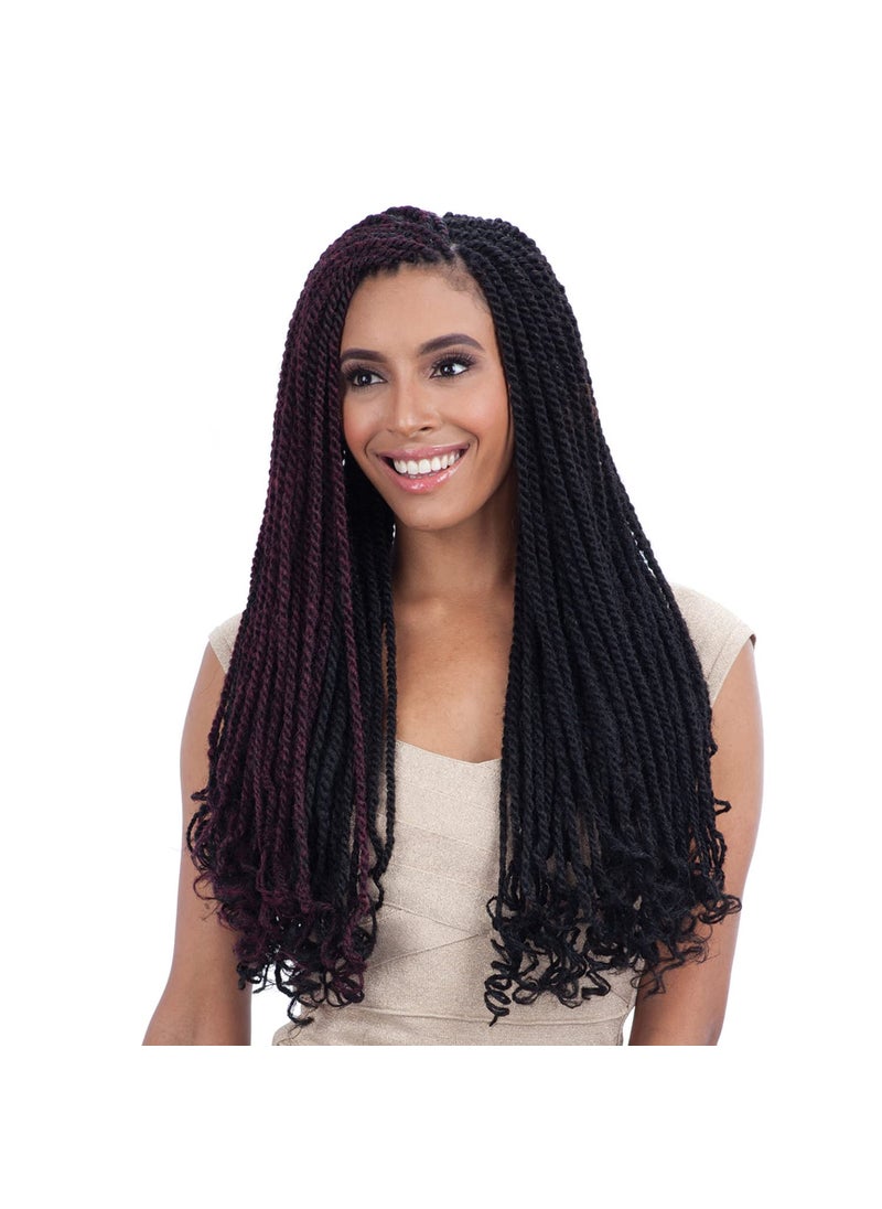 FREE TRESS FreeTress Equal Synthetic Hair Braids Double Strand Style Cuban Twist Braid 24" (OT30) 