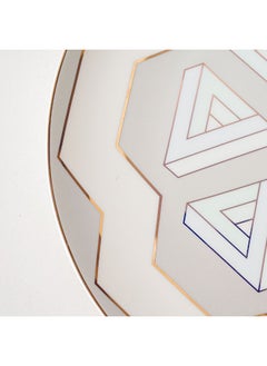 DANUBE HOME Danube Home Lincoln Fine Bone China Dinner Plate 27Cm Elegant And Durable Ideal For Serving Main Courses Stylish Design For Everyday Dining Special Occasions Or Entertaining  - Image 2
