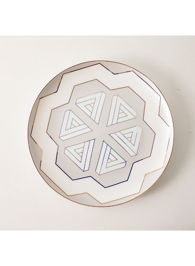 DANUBE HOME Danube Home Lincoln Fine Bone China Dinner Plate 27Cm Elegant And Durable Ideal For Serving Main Courses Stylish Design For Everyday Dining Special Occasions Or Entertaining  - Image 1