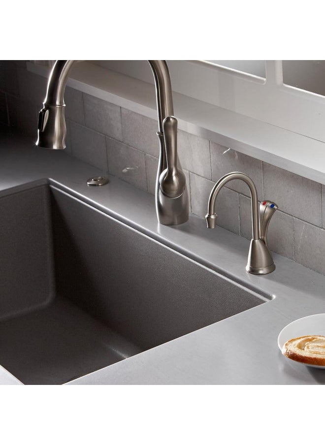insinkerator InSinkErator Wave Instant Hot and Cold Water Dispenser System, Faucet & Tank, Satin Nickel, HC-Wave-SN  - Image 5
