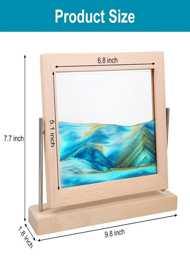 Vindar Dynamic Sand Art Picture, Moving Sand Art Picture, Desktop Motion Sandscape for Home/Office Decor, Relaxing & Stress Relief Gift - Image 2