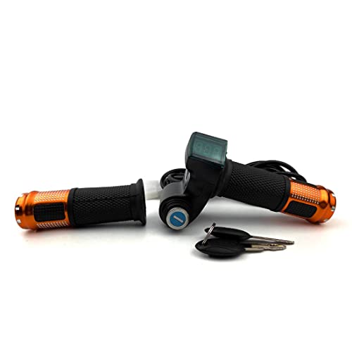L-faster 24V/36V/48V Bike Throttle Grip Scooter Voltage Indicator Power Key Locker Accelerator - Image 2