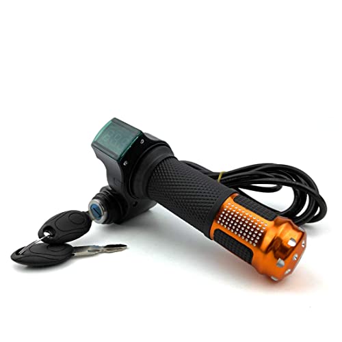 L-faster 24V/36V/48V Bike Throttle Grip Scooter Voltage Indicator Power Key Locker Accelerator - Image 5