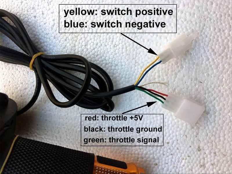 L-faster 24V/36V/48V Bike Throttle Grip Scooter Voltage Indicator Power Key Locker Accelerator - Image 3
