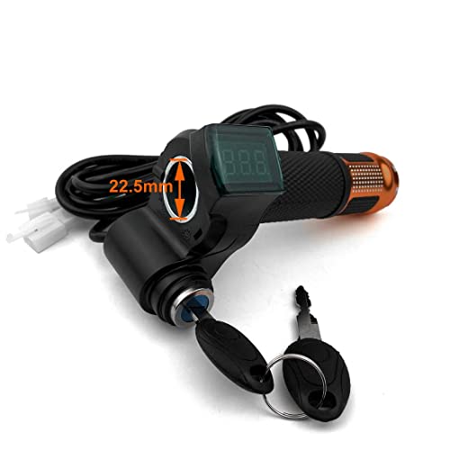 L-faster 24V/36V/48V Bike Throttle Grip Scooter Voltage Indicator Power Key Locker Accelerator - Image 4