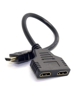 دوسالا محول كابل HDMI ذكر إلى 2 HDMI أنثى 1 في 2 مخرج  - Image 3