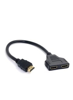 دوسالا محول كابل HDMI ذكر إلى 2 HDMI أنثى 1 في 2 مخرج  - Image 1