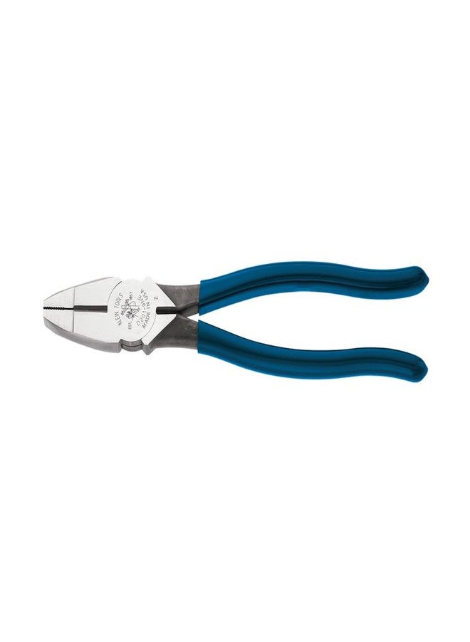 Klein Tools D201-8NE Lineman's New England Nose Pliers with Streamlined Design, Knurled Jaws and Handle Tempering, 7-Inch New England 8-Inch - Image 2