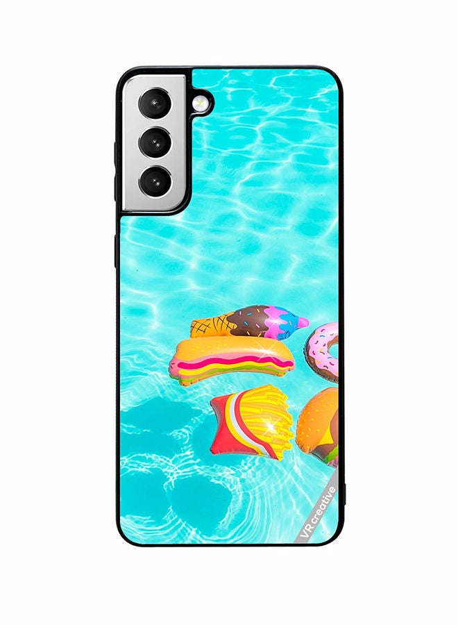 VR CREATIVE Protective Case Cover For Samsung Galaxy S22 Plus 5G Food Chill Design Multicolour - Image 1