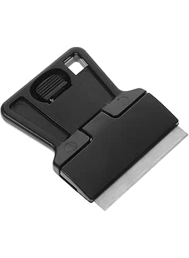 Black Multi Surface Car Glass Scraper with Replaceable Blades - Image 1