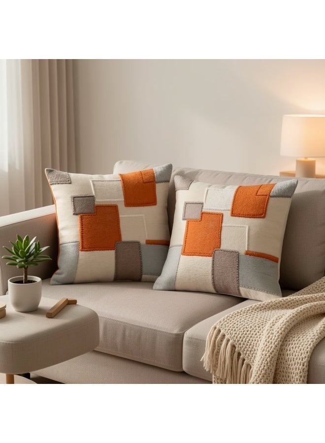 موان كوشن مودرن 45×45 سم - غطاء مخدة ديكور للانتريه والريسبشن وغرف المعيشة - Image 5