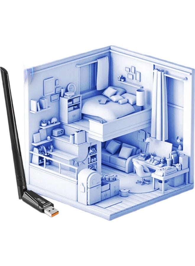 Newmine Wifi 6 Driverless Usb Wireless Network Adapter With Internal And External Antennas, Gigabit 5G Wifi Receiver For Desktop Computers And Laptops, Network Wifi Transmitter - Image 3