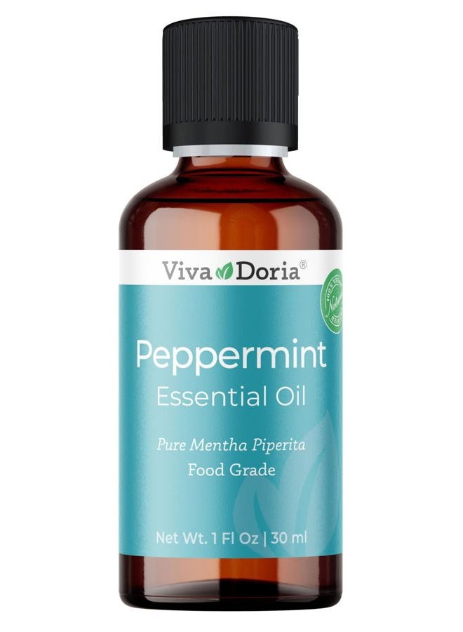 Viva Doria 100% Pure Northwest Peppermint Essential Oil, Undiluted, Food Grade, Steam Distilled, Made in USA, 30 mL (1 Fluid Ounce) - Image 1