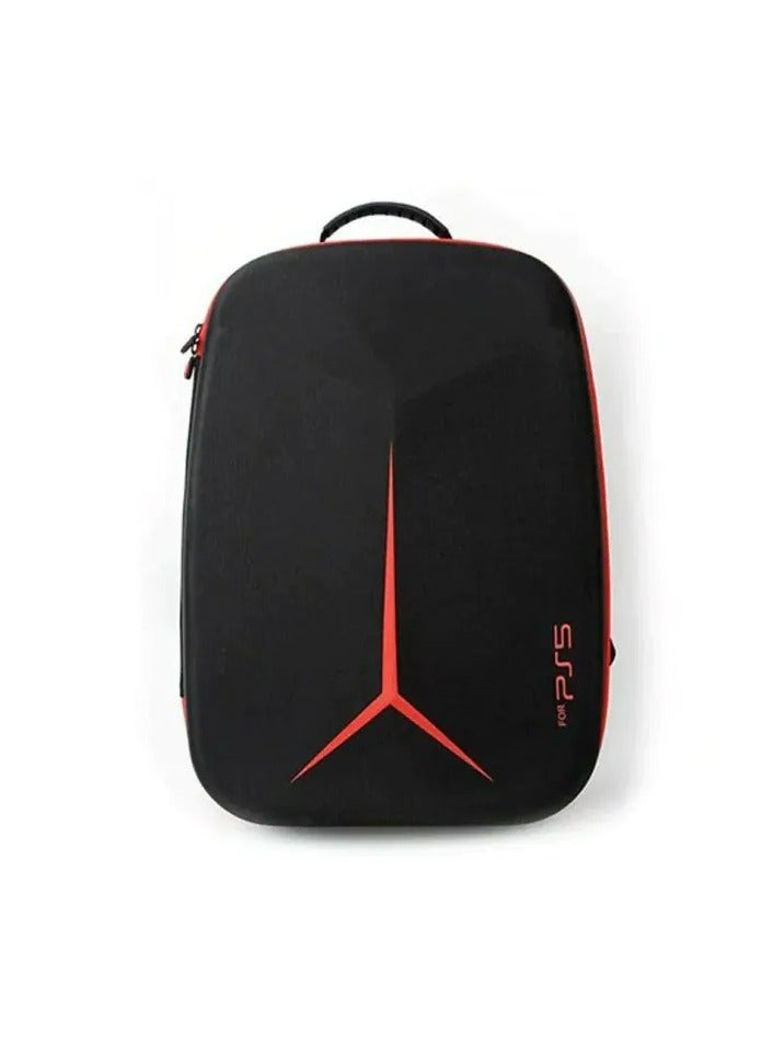 K Gaming PS5 Slim Travel Bag Hard Shell Backpack Black - Image 1