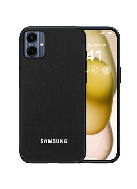 Compatible with Samsung Galaxy A06 Case Dual Layer Heavy Duty Cell Phone Protective Cover Shockproof Rugged with Non-Slip Textured - Black
