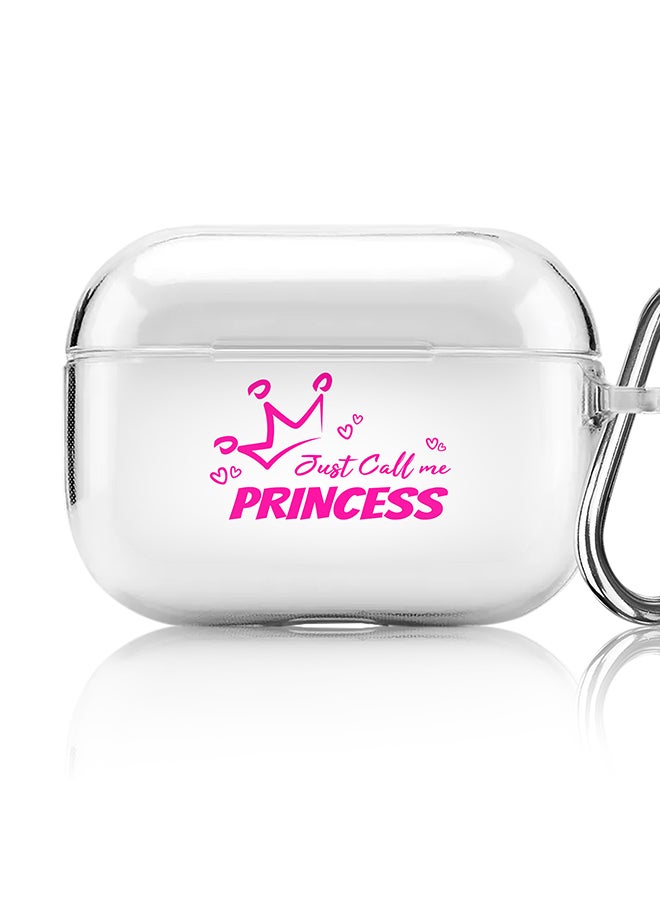 Stylizedd Classic Clear printed Case for Apple AirPods Pro 2nd Generation Thin Transparent Cover [Designed for Apple AirPods Pro 2nd Generation] - Just call me princess - Image 1