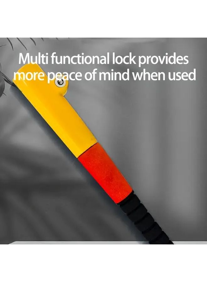 قفل عجلة القيادة الثقيل المصنوع من سبائك الزنك المضادة للسرعة مع آلية أمان متينة - Image 5