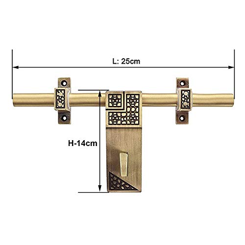 Klaxon Door Accessories Set|Door Kit Door Fittings Kit (1 Aldrop, 1 Latch, 2 Handles, 1 Tower Bolt and 1 Door Stopper) - Image 2
