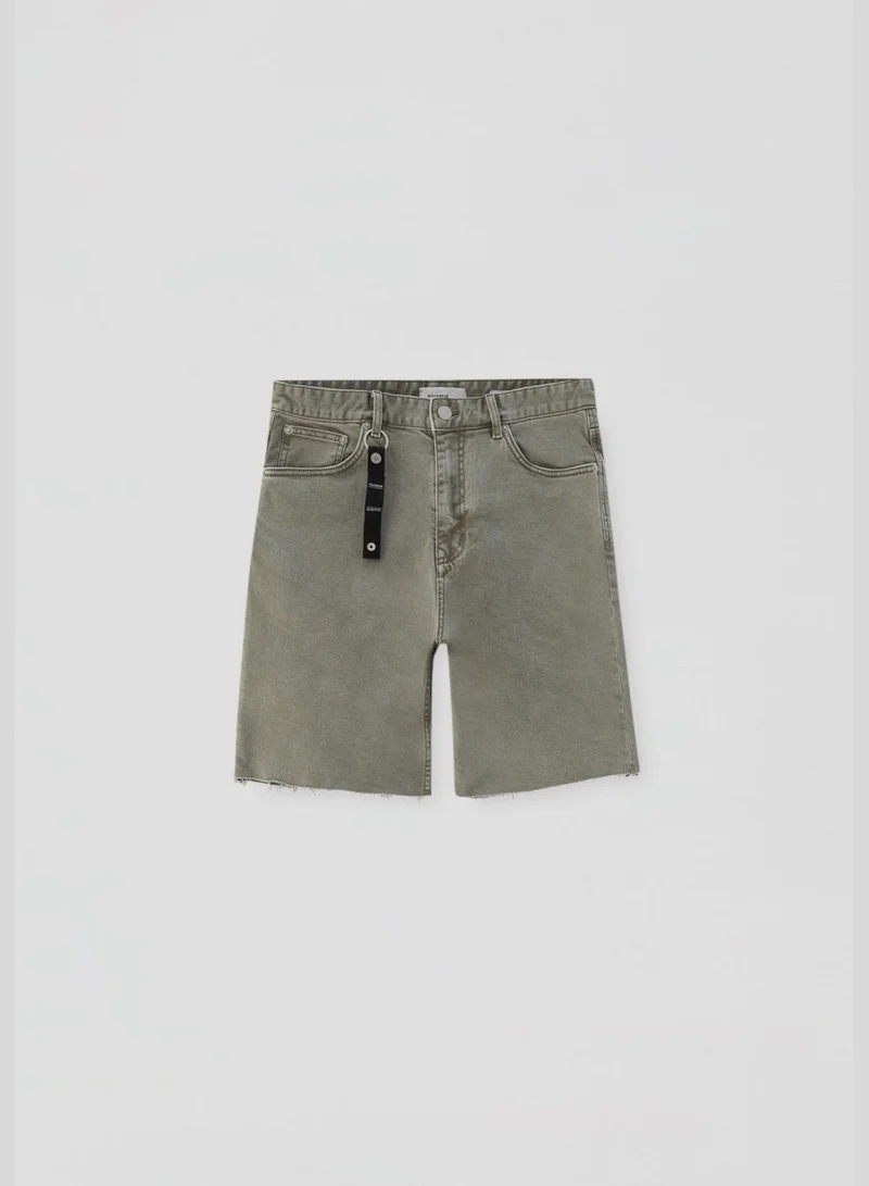 PULL&BEAR Basic Bermuda shorts. At least 95% ecologically grown cotton