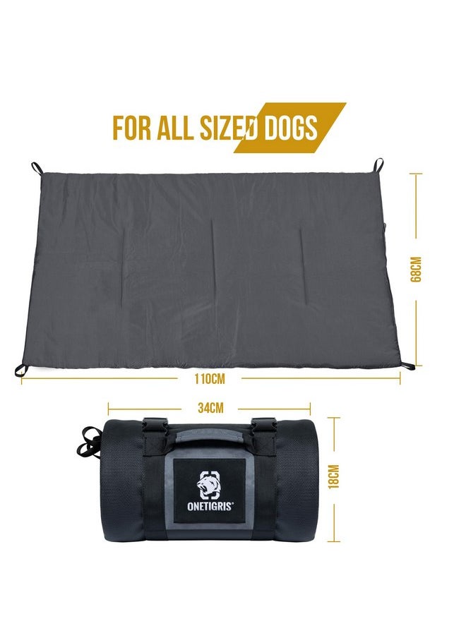 OneTigris - OneTigris Travel Dog Bed - Portable Waterproof Anti-Slip Dog Camping Outdoor Indoor Bed Mat Cushioned Plush Warm Puppy Mattresses - Image 1
