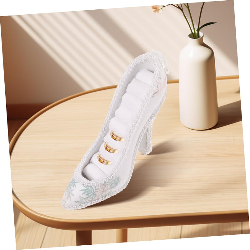 Shoe Shaped Jewelry Display Stand Organizer For Earrings Rings Home Decoration - Image 5