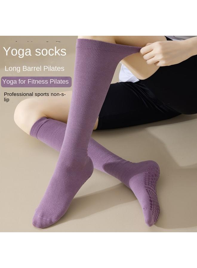 KUYING Yoga Socks Professional Non-slip Calf Socks Women's Fitness Dance Pressure Long Barrel Pilates Sports Muscle Socks - Image 2