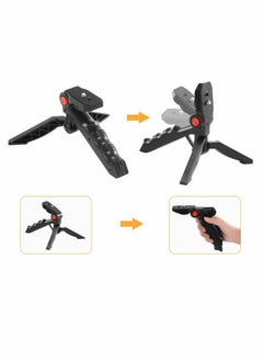 Y&D Tripod Holder, Video Kit Accessories, Table Phone Microphone LED Light Remote Shutter, for Recording, YouTube, Vlog (black)  - Image 2