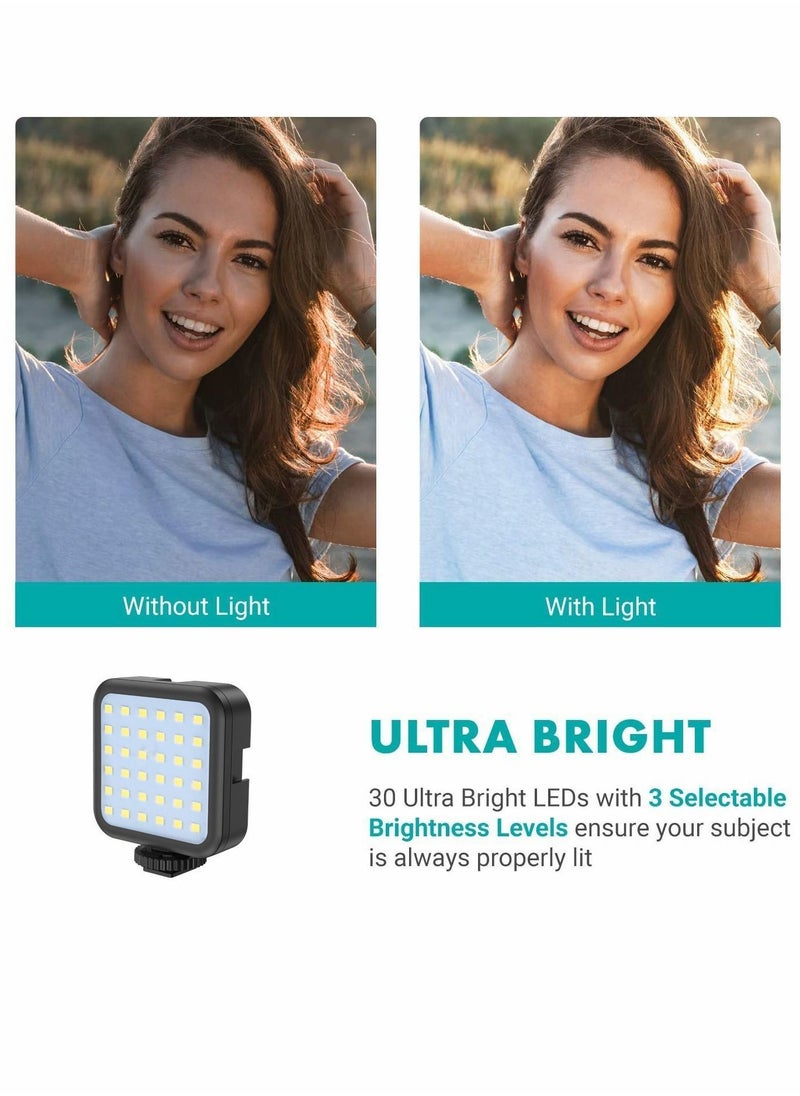 Y&D - Tripod Holder, Video Kit Accessories, Table Phone Microphone LED Light Remote Shutter, for Recording, YouTube, Vlog (black) - Image 1