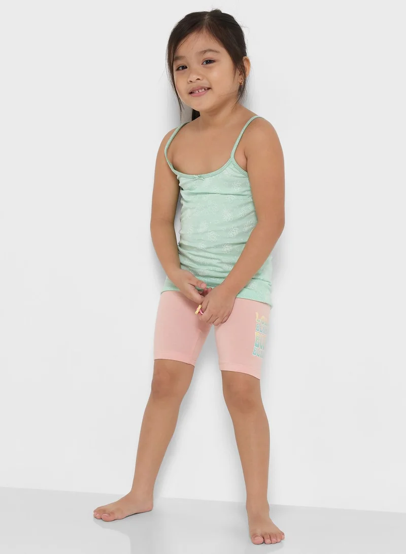 Pinata Pack Of 3 Printed Girls Camisole