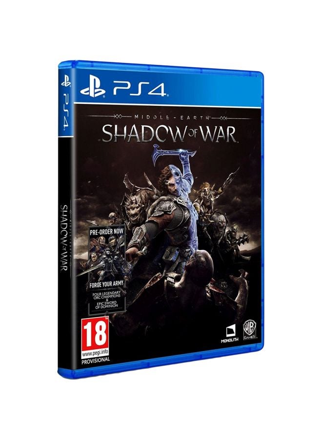 MONOLITH Middle Earth Shadow Of War (Intl Version) - Role Playing - playstation_4_ps4 - Image 1