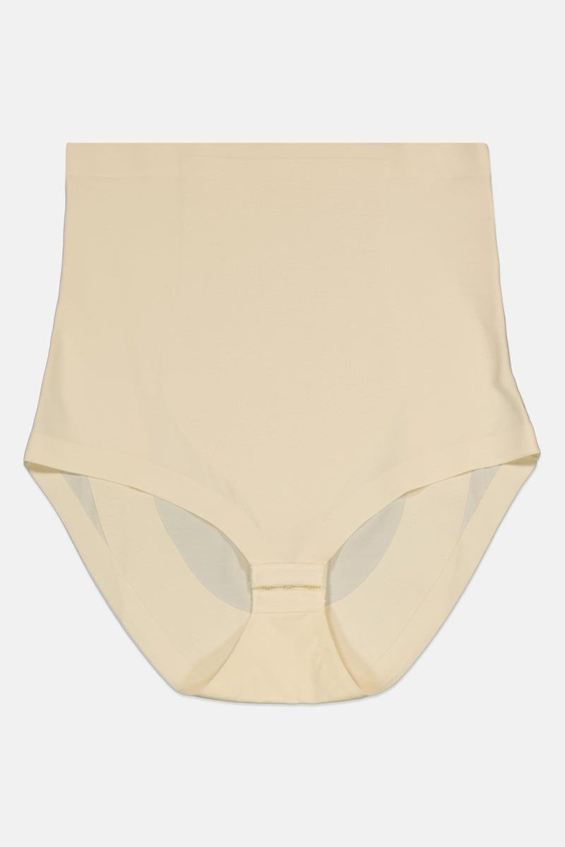 bebe Women Solid Pull On Shapewear, Cream - Image 1