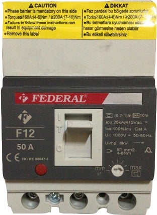 FEDERAL - Compact Switch F12 50A 25KA, 9AR-TSS43-0053 - Image 1