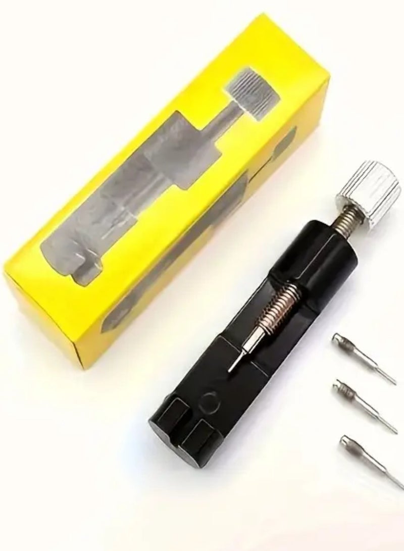 ZedAura Watch Strap Link Pin Remover Tool – Full Metal Adjustable Watch Band Repair Tool with 3 Pins – DIY Watchmaker Kit for Bracelet Sizing & Link Removal - Image 4