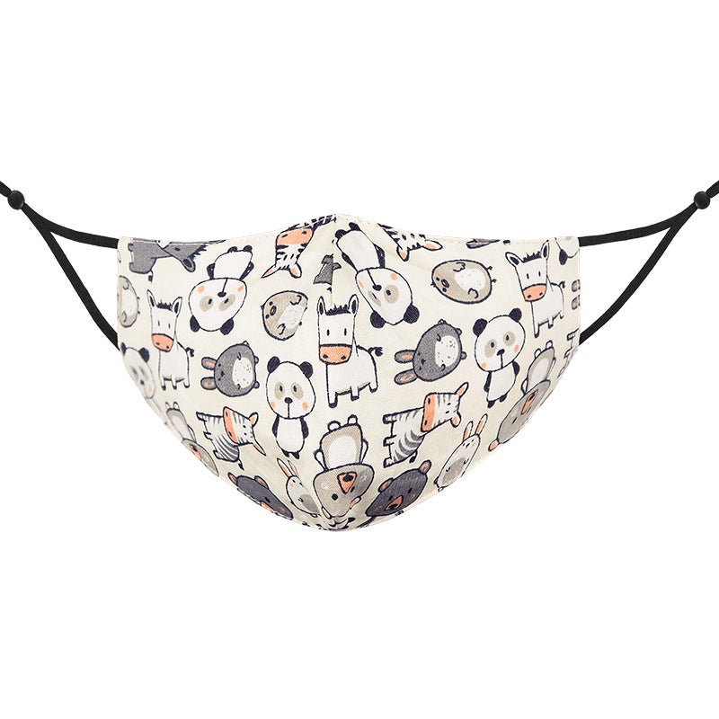 Children'S Warm Mask Men'S And Women'S Cotton Three-Dimensional Cute Cartoon Pattern Can Be Installed Filter Breathable Mask - Image 1